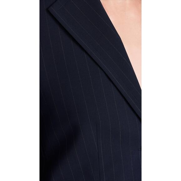 THEORY Tailor Blazer Pinstripe 2-Button Wool Blazer Jacket - Picture 6 of 16